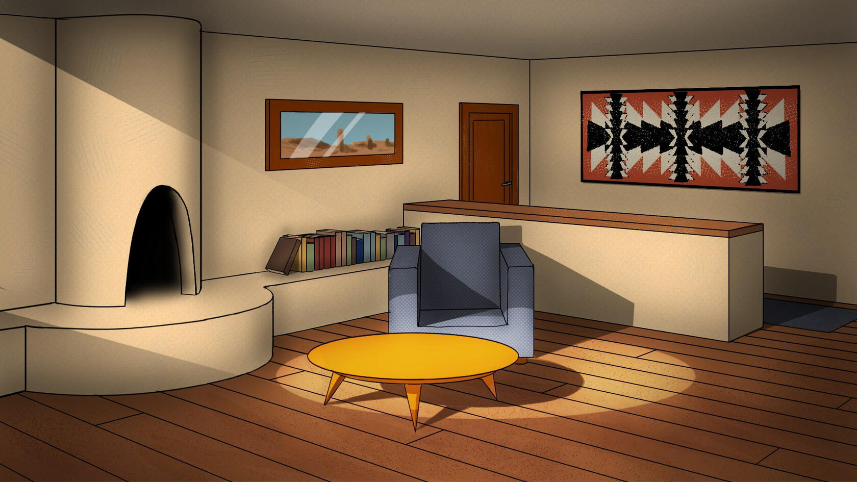 Background Practice, 2 Point Perspective