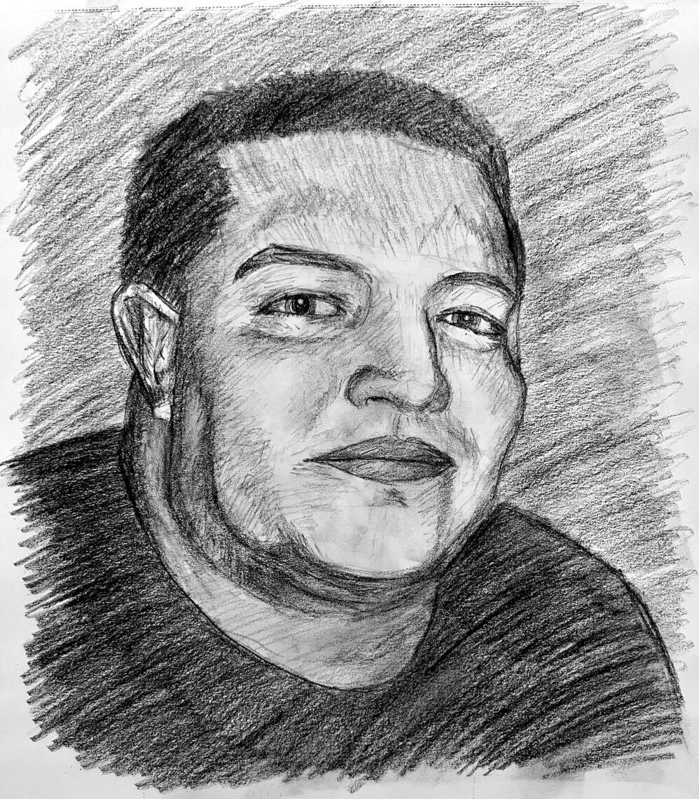 Loomis Method Application - Sal Vulcano, Charcoal, 2025